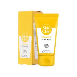 کرم ضد آفتاب SPF 50 اسکین شیک حاوی ویتامین C حجم 50 میلی لیتر - بی رنگ