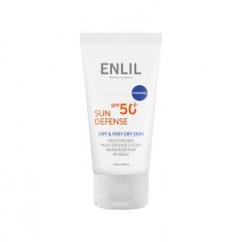 کرم ضد آفتاب SPF 50 سان دیفنس انلیل مناسب پوست خشک و خیلی خشک حجم 50 میلی لیتر - بی رنگ