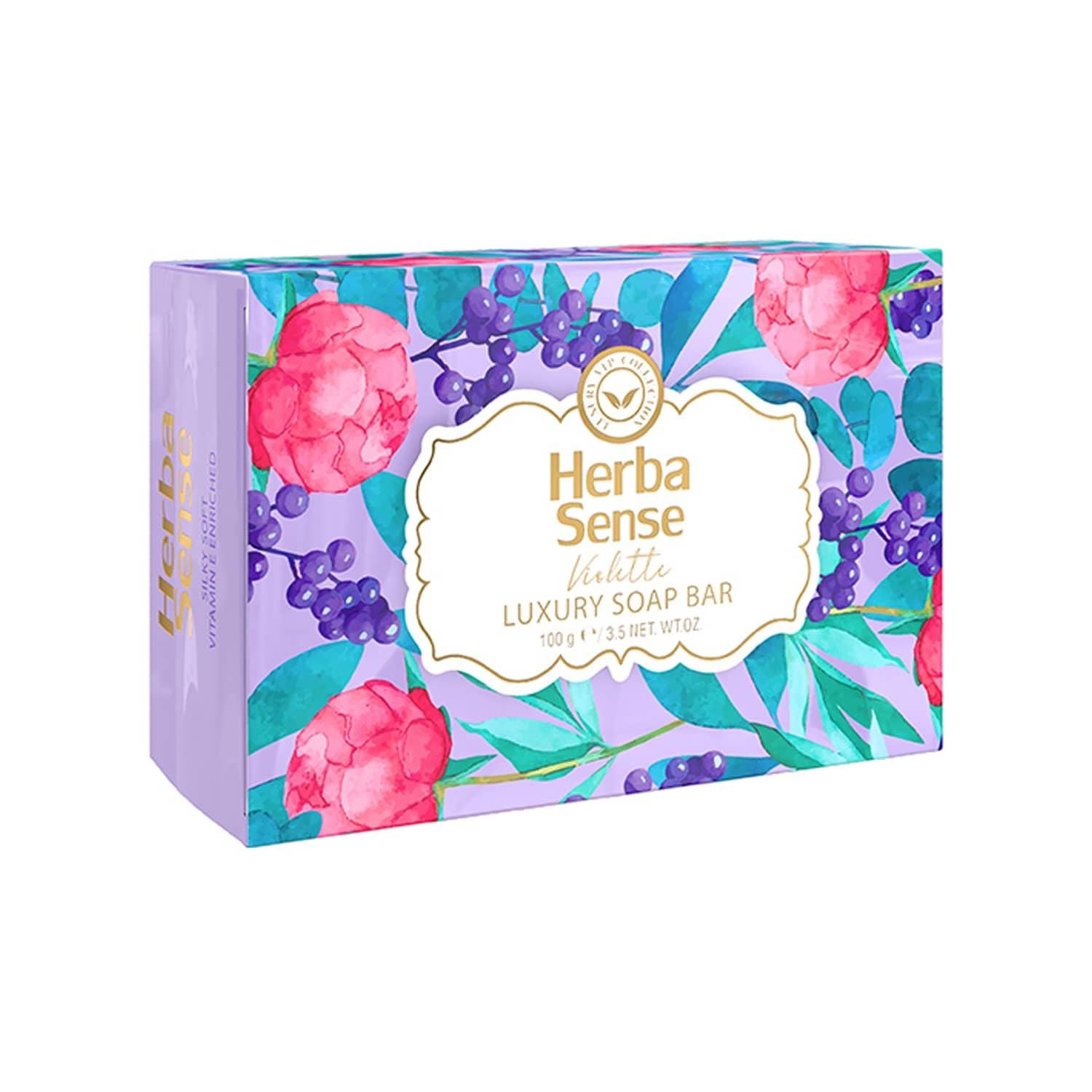صابون صورت و بدن انگور آردن هرباسنس مدل Violette وزن 100 گرم