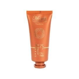 کرم پودر فاقد چربی SPF 25 مریدا مدل Long lasting حجم 40 میلی لیتر - بژ ماسه ای