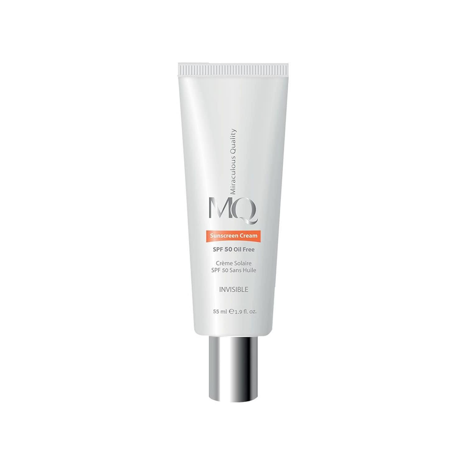 کرم ضد آفتاب فاقد چربی SPF 50 ام کیو حجم 55 میلی لیتر - بی رنگ