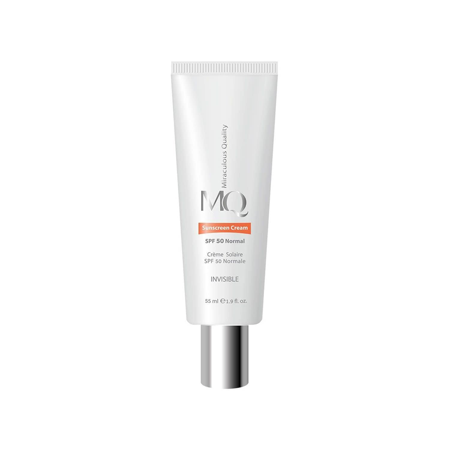 کرم ضد آفتاب نرمال SPF 50 ام کیو حجم 55 میلی لیتر - بی رنگ