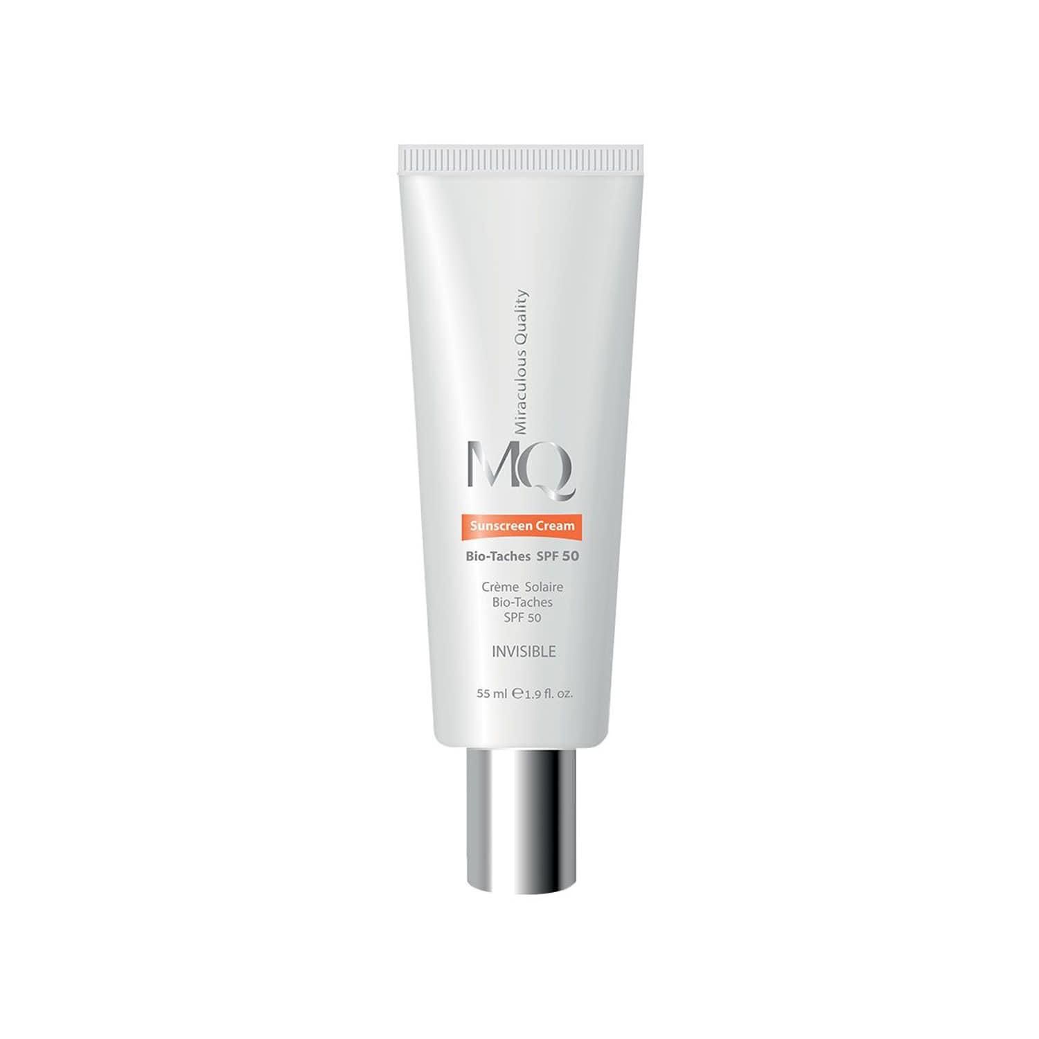 کرم ضد آفتاب و ضد لک بایوتچ SPF 50 ام کیو حجم 55 میلی لیتر - بی رنگ