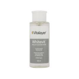 محلول پاک کننده آرایش ویتالیر مدل Whitevit حجم 250 میلی لیتر
