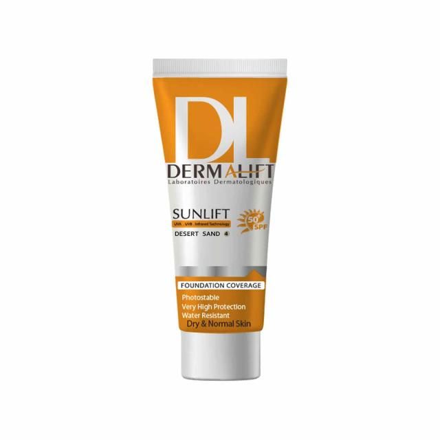 کرم ضد آفتاب SPF50 درمالیفت مناسب پوست های خشک و معمولی شماره 4 حجم 40 میلی لیتر - شن صحرایی کرم ضد آفتاب SPF50 درمالیفت مناسب پوست های خشک و معمولی شماره 4 حجم 40 میلی لیتر - شن صحرایی