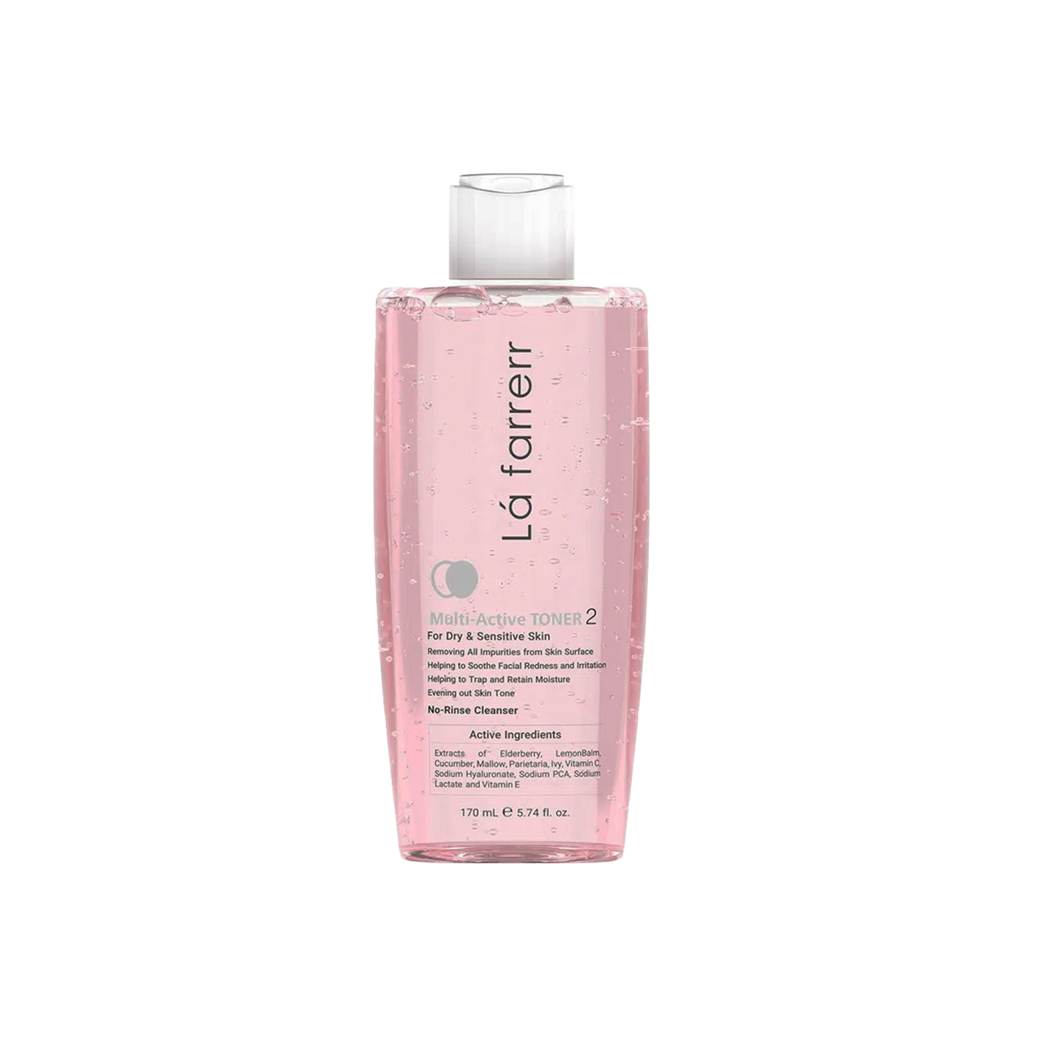 تونر پاک کننده صورت لافارر مدل Dry & Sensitive Skin کد 2 حجم 170 میلی لیتر