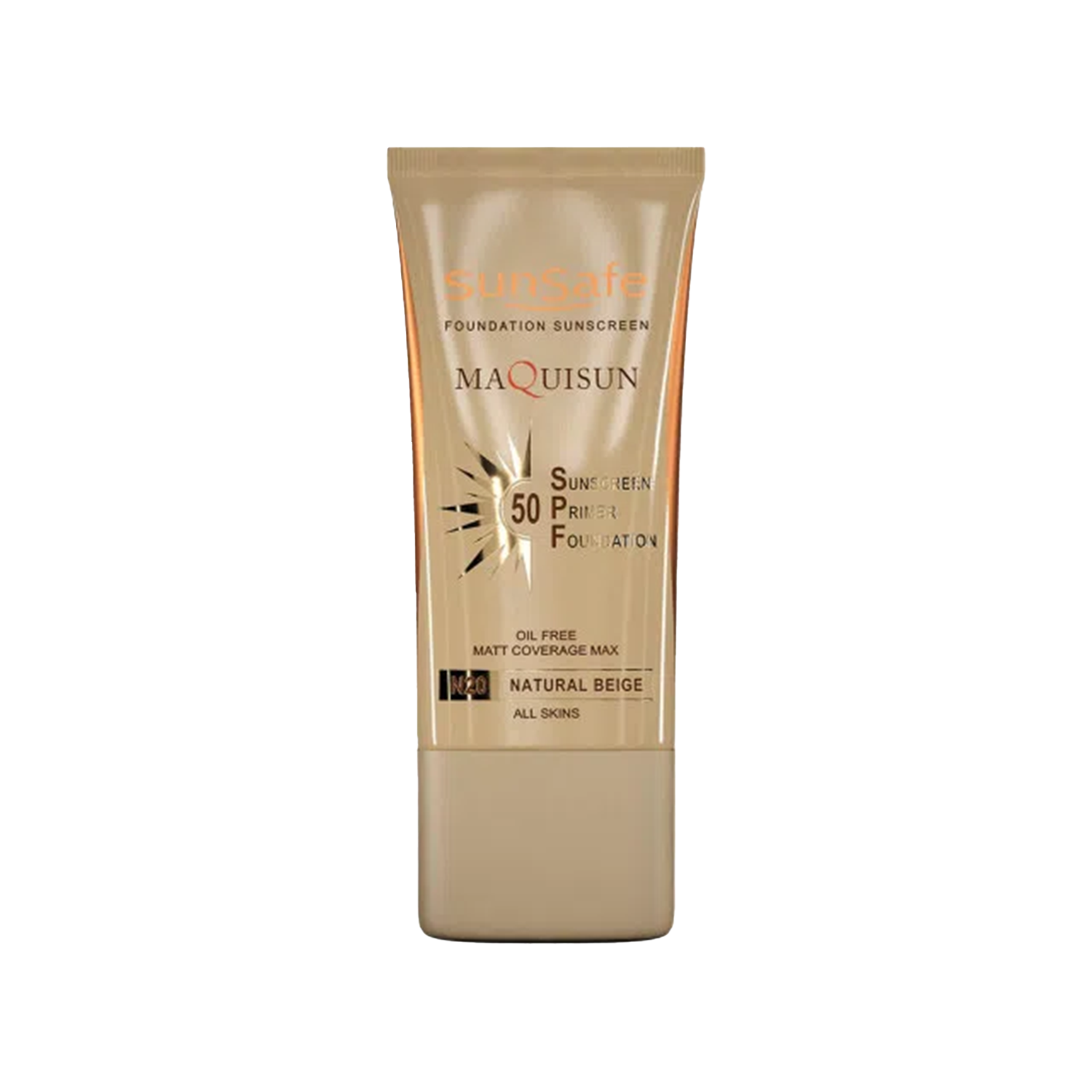کرم ضد آفتاب سان سیف مدل Maquisun SPF 50 شماره N20 حجم 40 میلی لیتر - بژ طبیعی