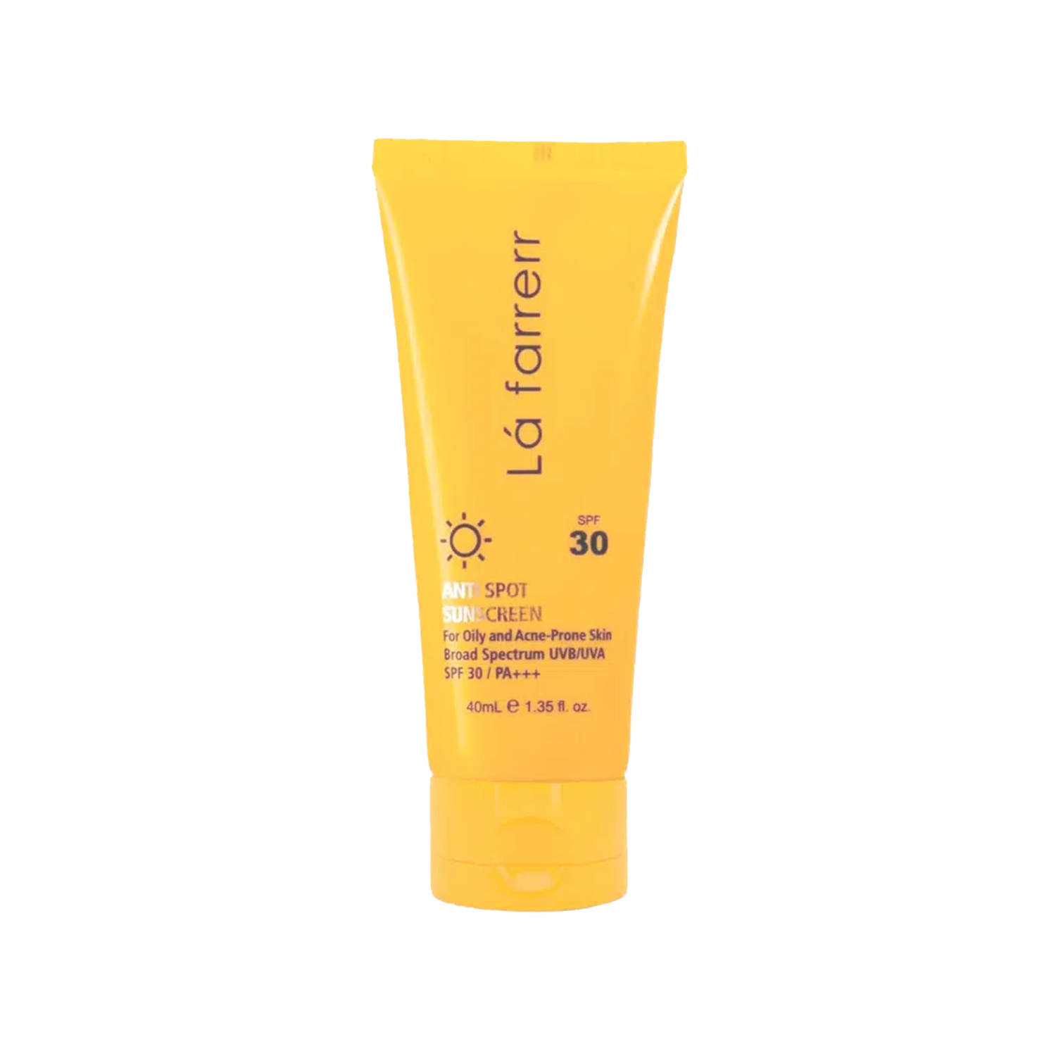 کرم ضد آفتاب و ضد لک فاقد چربی SPF30 لافارر مناسب پوست چرب و مستعد آکنه حجم 40 میلی لیتر - بی رنگ
