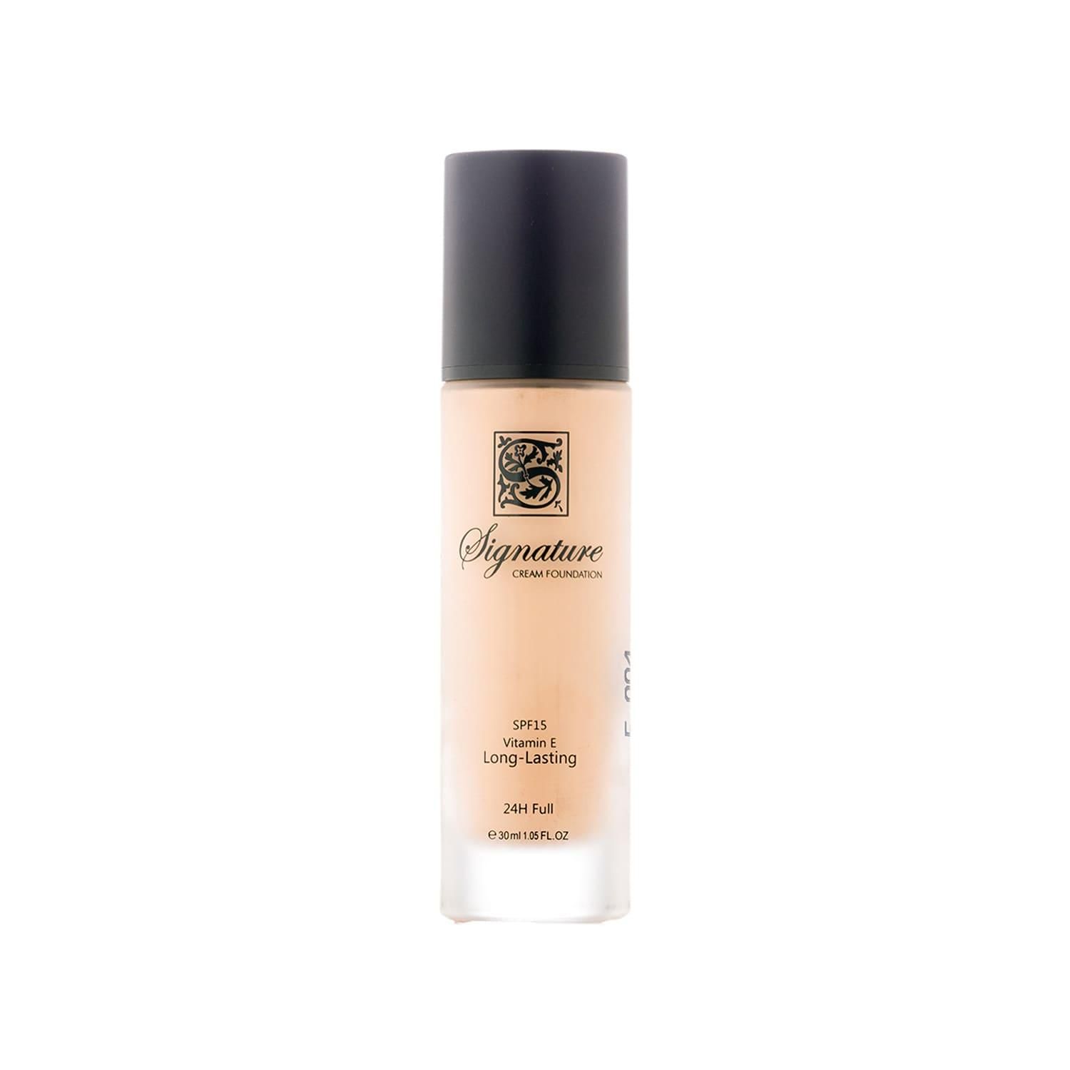 کرم پودر پمپی SPF15 سیگنیچر شماره F004 حجم  35 میلی لیتر