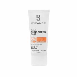 فلوئید ضد آفتاب فاقد چربی SPF 50 بیزانس مناسب پوست های چرب و مختلط حجم 40 میلی لیتر - برنز شماره 40