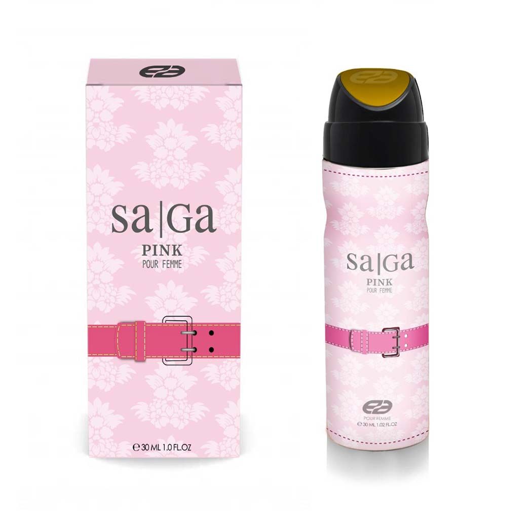 عطر جیبی زنانه عماد آرا مدل Saga Pink حجم 30 میلی لیتر