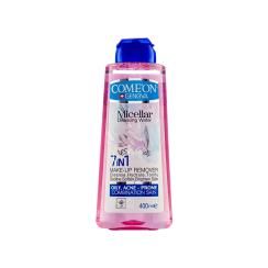 میسلار واتر کامان مدل 7in1 مناسب پوست چرب و مختلط حجم 400 میلی لیتر