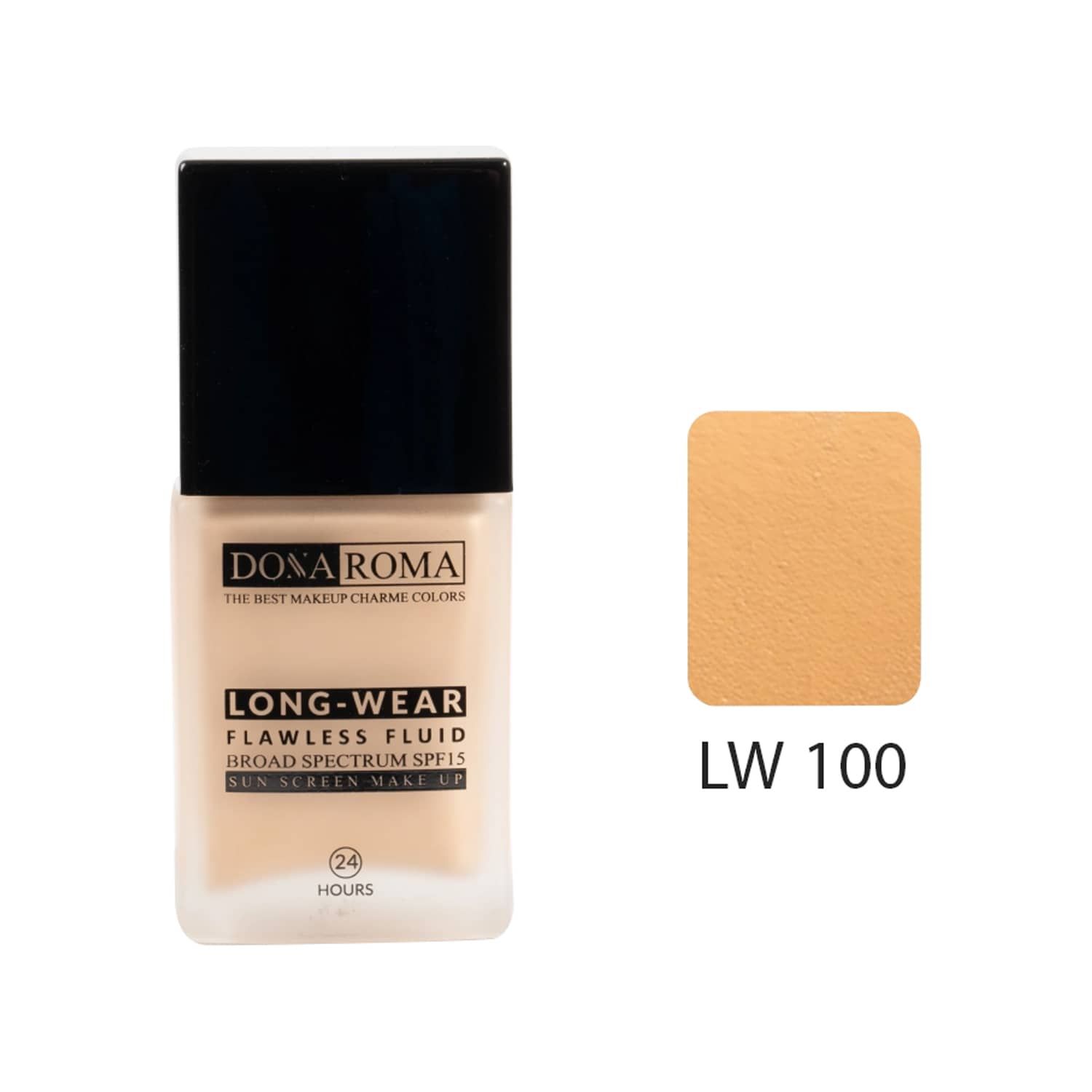 کرم پودر دونا روما مدل Long wear شماره LW100 حجم 50 میلی لیتر