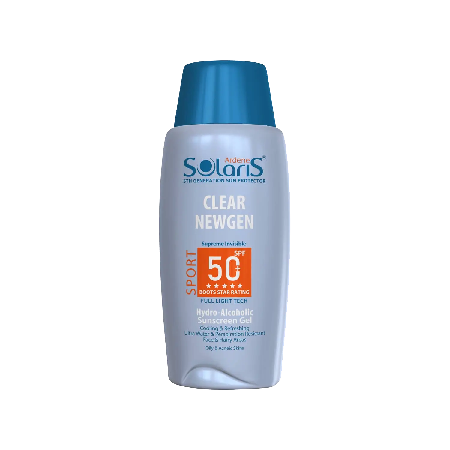 ژل ضد آفتاب sport کلییر نیوژن spf 50 آردن سولاریس مناسب پوست چرب و جوش دار حجم 100 میلی لیتر - بی رنگ