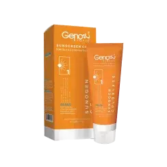 کرم ضد آفتاب ژنوبایوتیک مدل SPF 50 سانوژن مناسب پوست چرب و مختلط حجم 50 میلی لیتر - بی رنگ