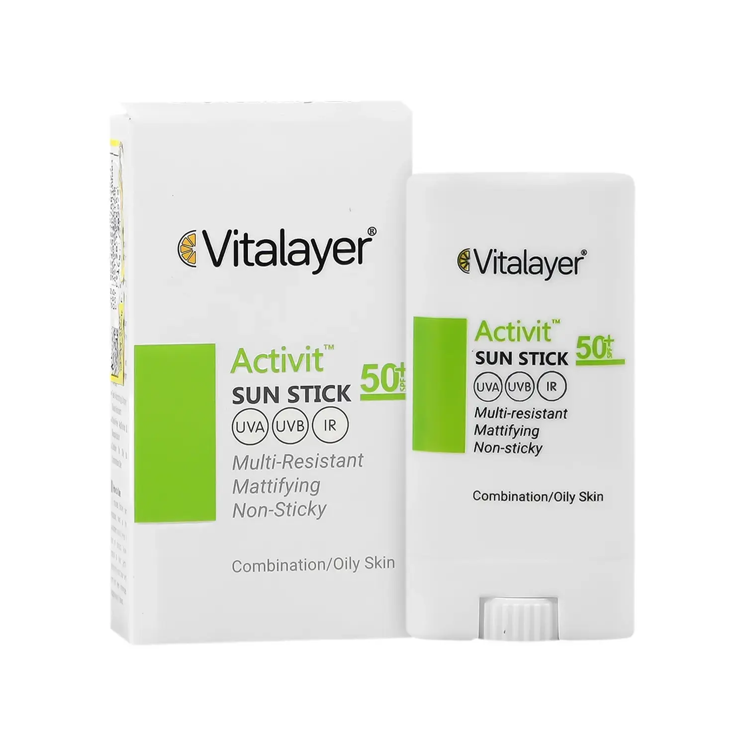 ضد آفتاب استیکی SPF50 ویتالیر مدل Activit مناسب پوست های چرب و مختلط وزن 15 گرم image