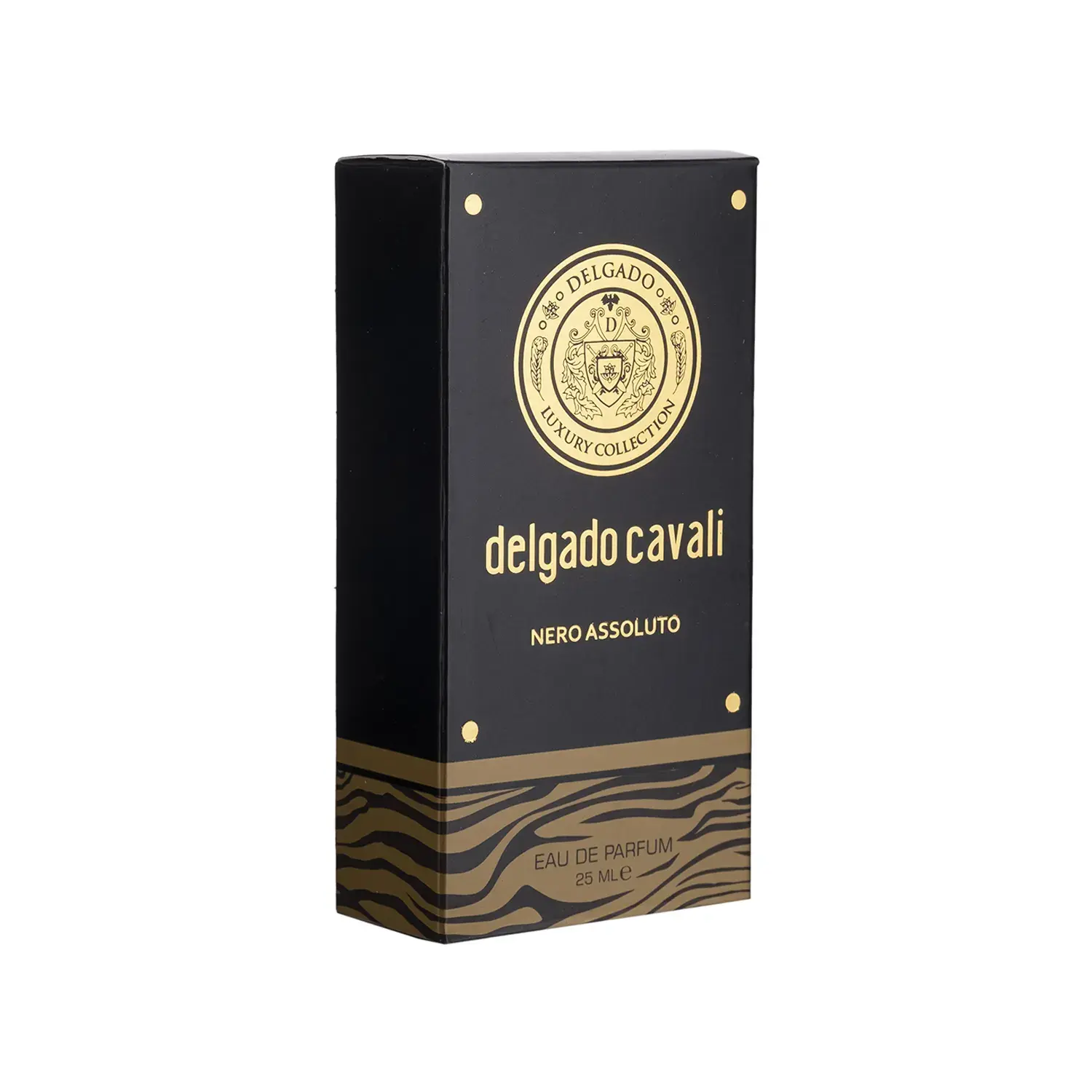 عطر جیبی زنانه دلگادو مدل Cavalli Nero Assoluto حجم 25 میلی لیتر thumbnail 2