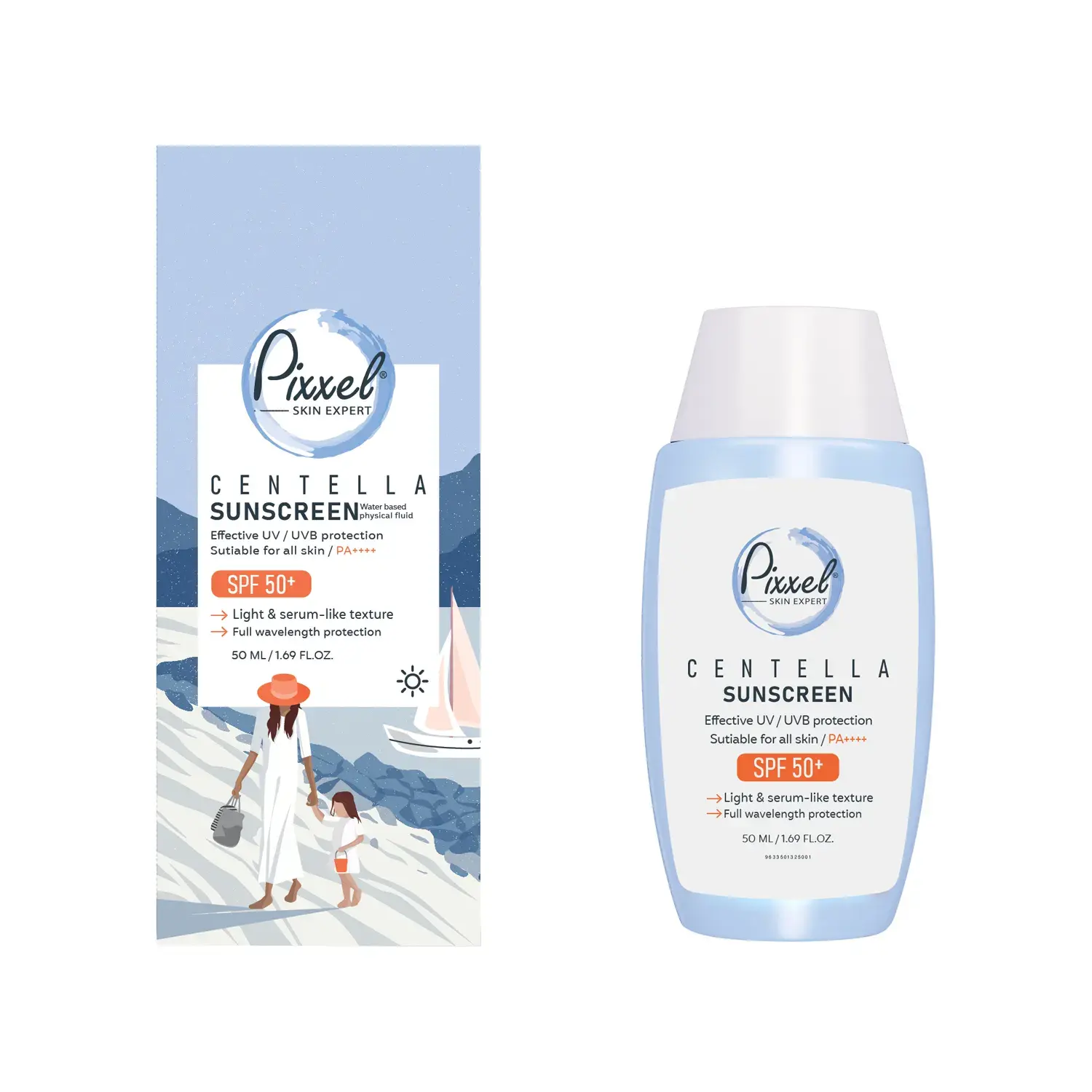 کرم ضد آفتاب SPF 50 پیکسل مدل Centella حجم 50 میلی لیتر thumbnail 2