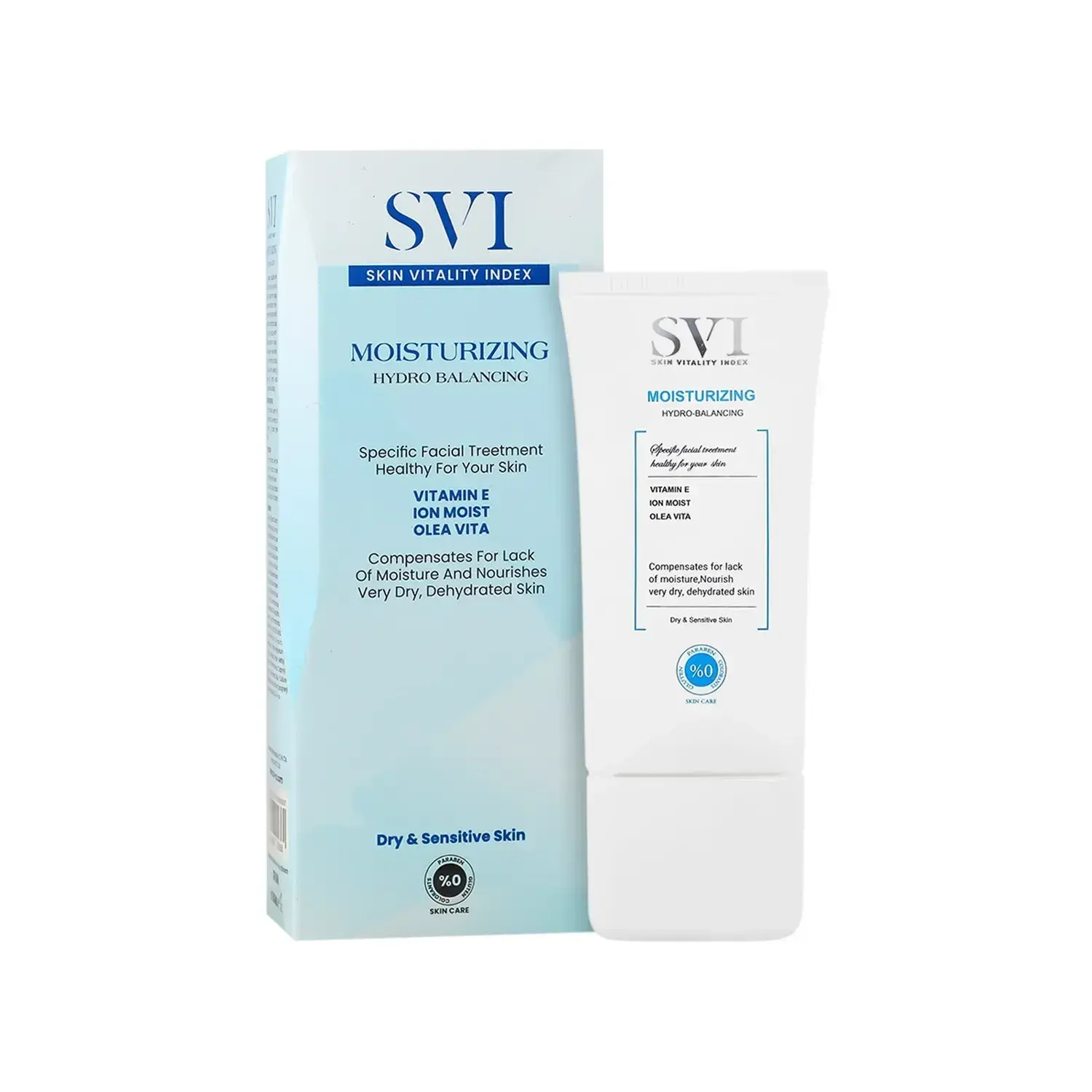 کرم مرطوب کننده اس وی آی مدل Moisturizing مناسب پوست های خشک و حساس حجم 50 میلی لیتر