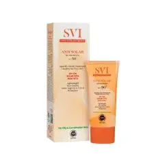 کرم ضد آفتاب SPF 50 اس وی آی مناسب پوست های چرب و مختلط - بی رنگ