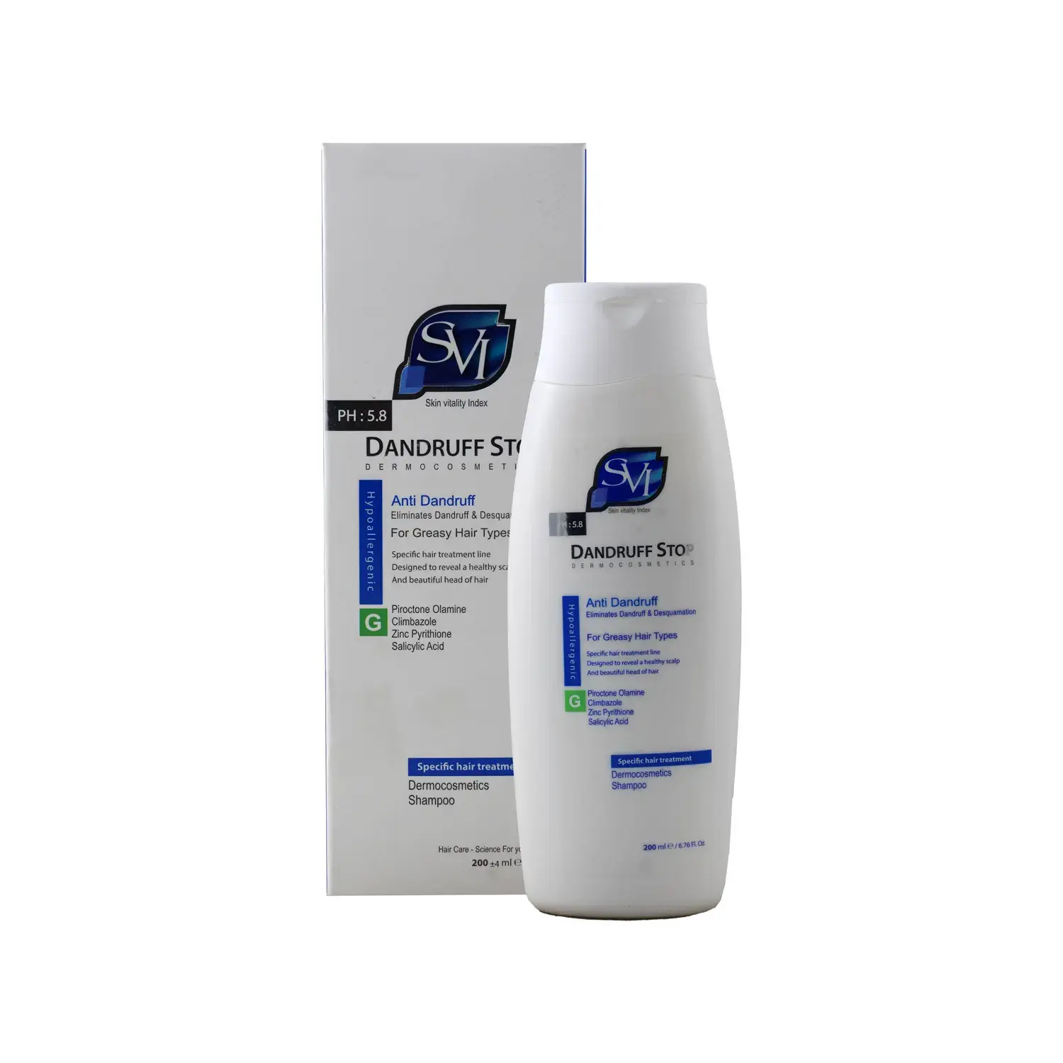 شامپو اس وی آی مدل Dandruff Stop مناسب موهای چرب حجم 200 میلی لیتر image