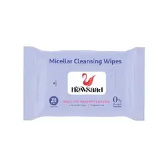 دستمال مرطوب پاک کننده آرایش نیوساد مدل Micellar بسته 28 عددی