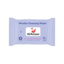 دستمال مرطوب پاک کننده آرایش نیوساد مدل Micellar بسته 28 عددی