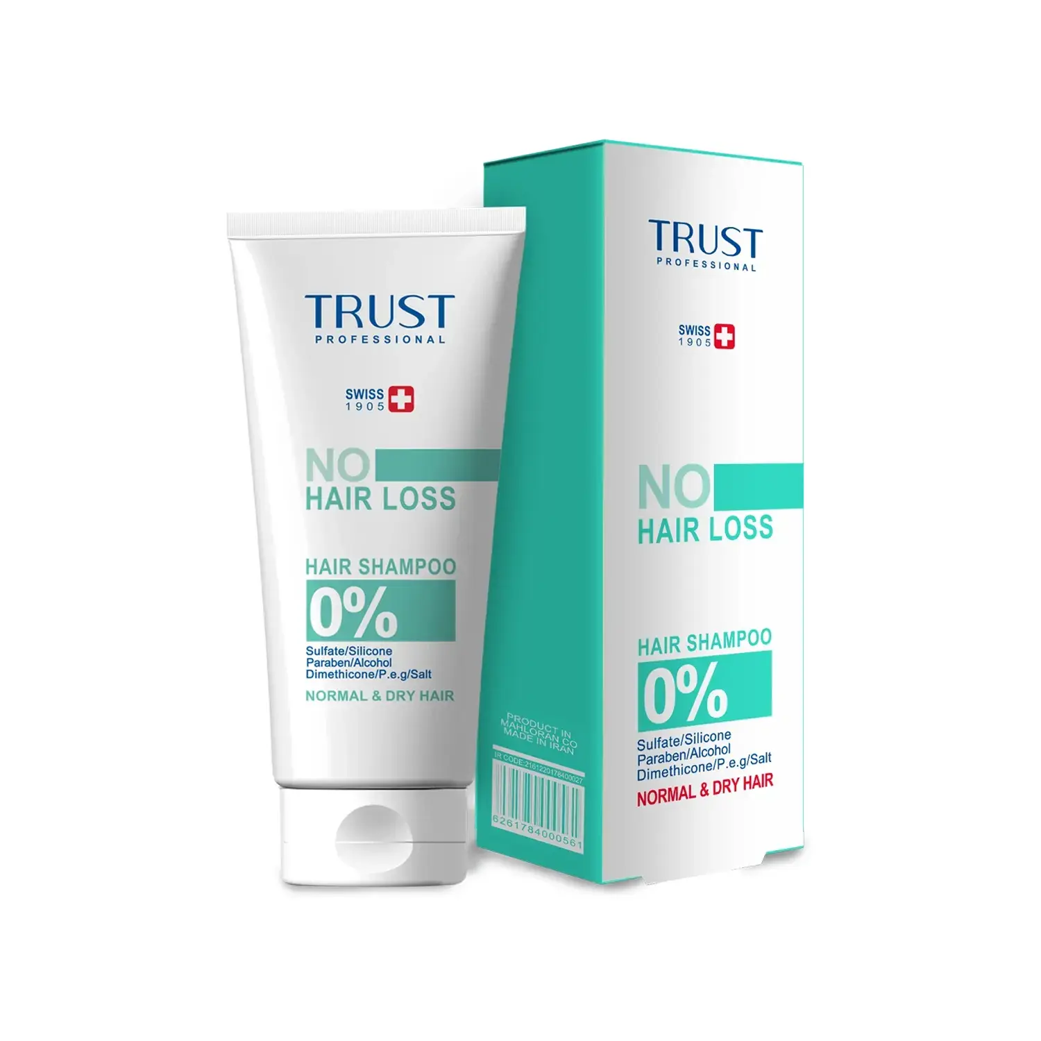 شامپو ضد ریزش تراست مناسب موهای معمولی و خشک حجم 200 میلی لیتر image