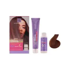 کیت رنگ مو مای مدل Macademia & Keratin شماره 8.63 - شکلاتی روشن