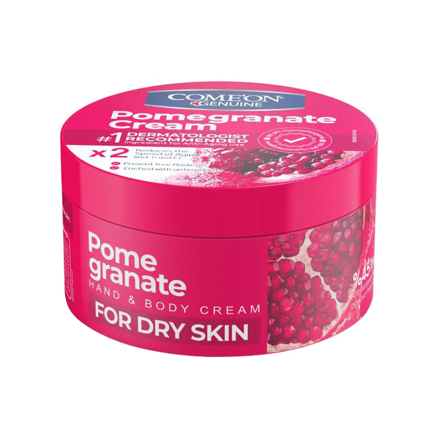 کرم مرطوب کننده کاسه ای کامان مدل Pomegranate مناسب پوست های خشک حجم 200 میلی لیتر image