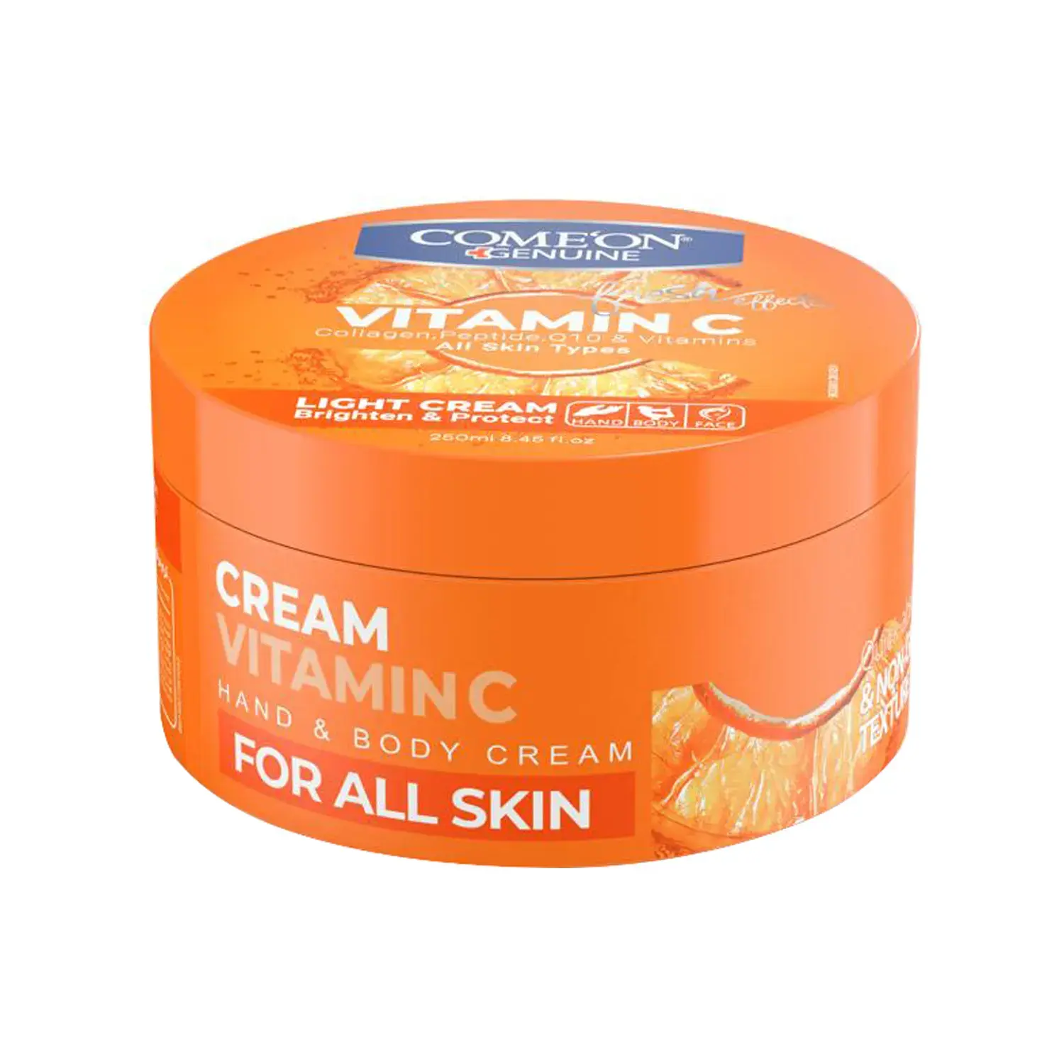 کرم مرطوب کننده کاسه ای کامان مدل ویتامین سی حجم 200 میلی لیتر image