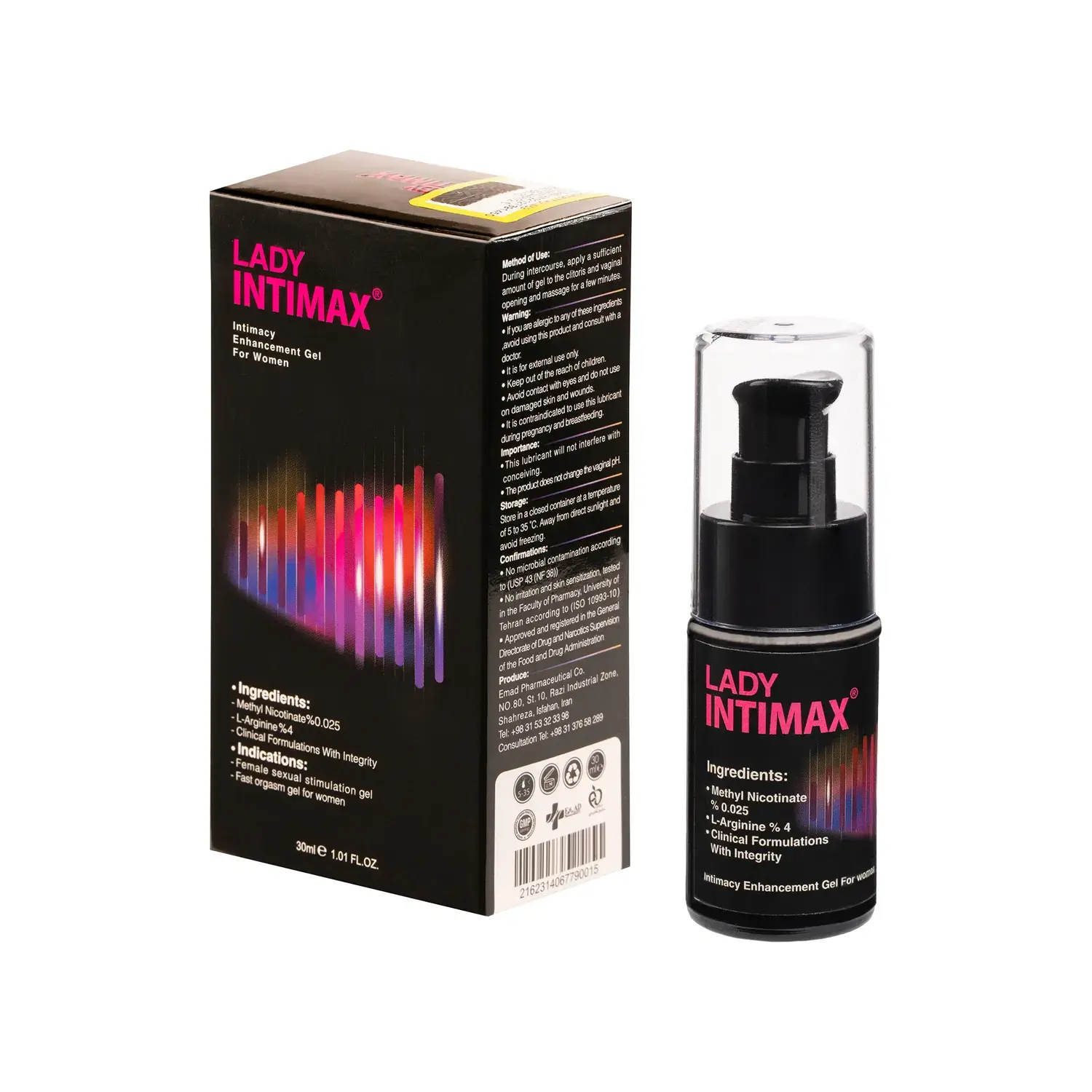 ژل افزایش میل جنسی و تقویت ارگاسم بانوان اینتیمکس حجم 30 میلی لیتر image