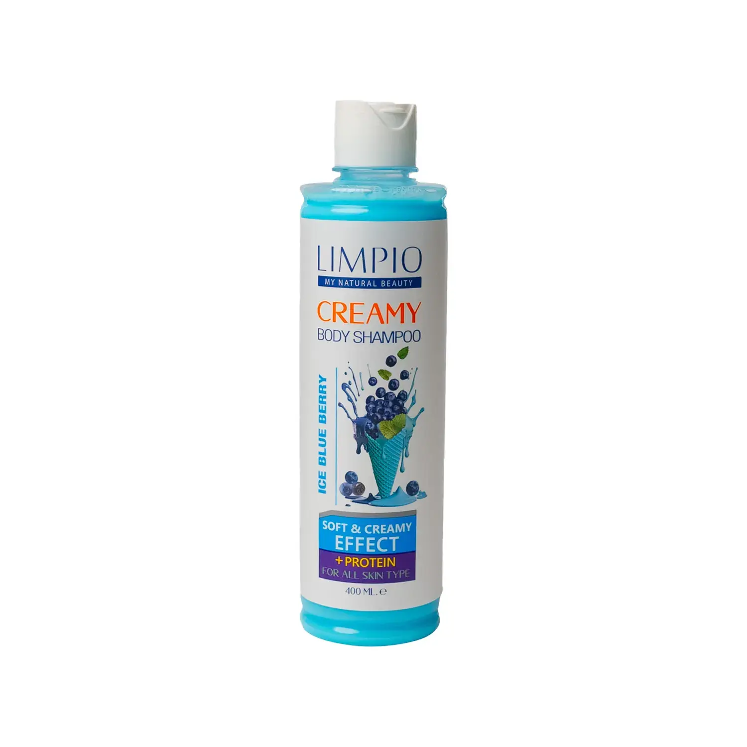 شامپو بدن کرمی لیمپیو مدل Ice Blue Berry مناسب انواع پوست حجم 400 میلی لیتر image