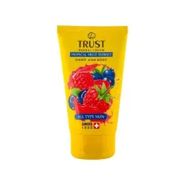 کرم دست و صورت تراست حاوی عصاره میوه های استوایی مناسب انواع پوست حجم 150 میلی لیتر