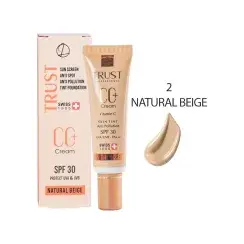 سی سی کرم SPF 30 تراست مناسب انواع پوست - بژ طبیعی