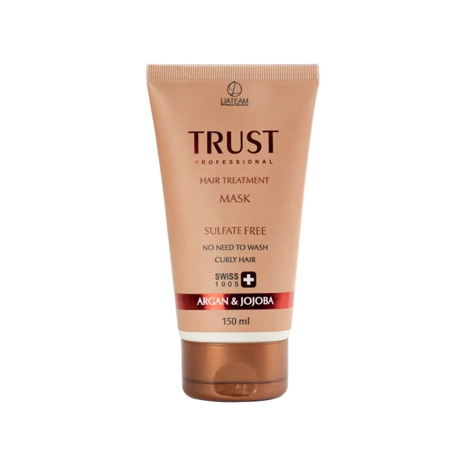 ماسک مو بدون آبکشی تراست حاوی روغن آرگان و جوجوبا مناسب موهای فر حجم 150 میلی لیتر image