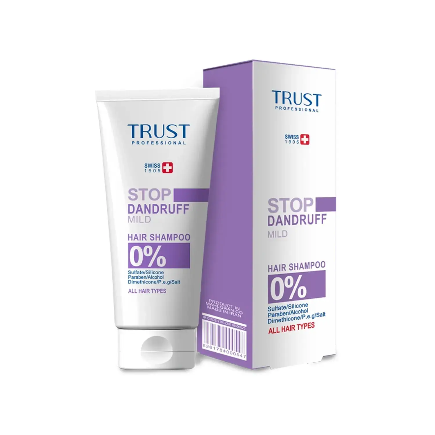 شامپو ضد شوره ملایم تراست مناسب موهای خشک و نرمال حجم 200 میلی لیتر image