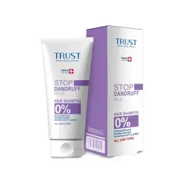 شامپو ضد شوره ملایم تراست مناسب موهای خشک و نرمال حجم 200 میلی لیتر