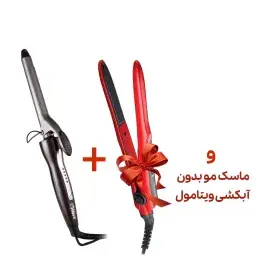 فر کننده مو پروویو مدل PW-4116 به همراه حالت دهنده مو مردانه سورکر و ماسک مو بدون آبکشی ویتامول هدیه