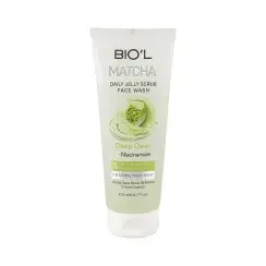 شوینده ژلی بیول حاوی عصاره ماچا مناسب پوست نرمال تا چرب حجم 200 میلی لیتر