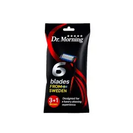 خودتراش دکتر مورنینگ مدل 6Blades-M بسته 4 عددی