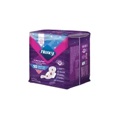 نوار بهداشتی بالدار سوپر نازک نانسی مدل V-Worry Free سایز خیلی بزرگ