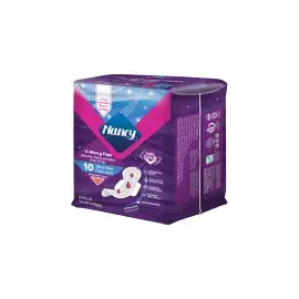 نوار بهداشتی بالدار سوپر نازک نانسی مدل V-Worry Free سایز خیلی بزرگ