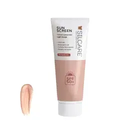 کرم ضد آفتاب سیلکر +SPF 50 مدل بژ روشن حجم 50 میلی لیتر