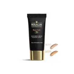 کرم ضد آفتاب رزالیا مناسب پوست خشک و حساس SPF50 رنگ بژ طبیعی حجم 40 میلی لیتر