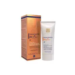 فلوئید ضد آفتاب آنژسل SPF50 مناسب پوست خشک و نرمال بی رنگ حجم 40 میلی لیتر