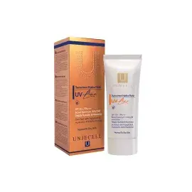 فلوئید ضد آفتاب آنژسل SPF50 مناسب پوست خشک و نرمال بی رنگ حجم 40 میلی لیتر